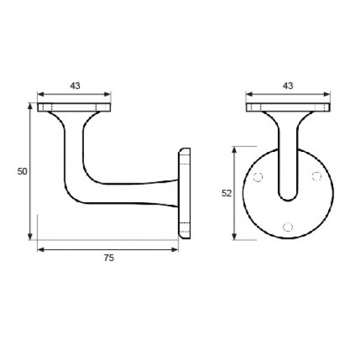 BL SOPORTE PASAMANOS TORNILLOS PMN01 LP