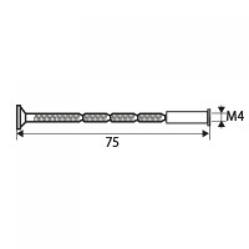 BL TORNILLO PASANTE MULTICORTE TRN02 M4x75mm LTD