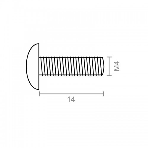 BL TORNILLO TIRADOR TRN08 M4x14mm ZN