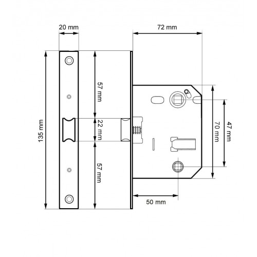 BL PICAPORTE CONDENA C/R PCT01 47mm LTD