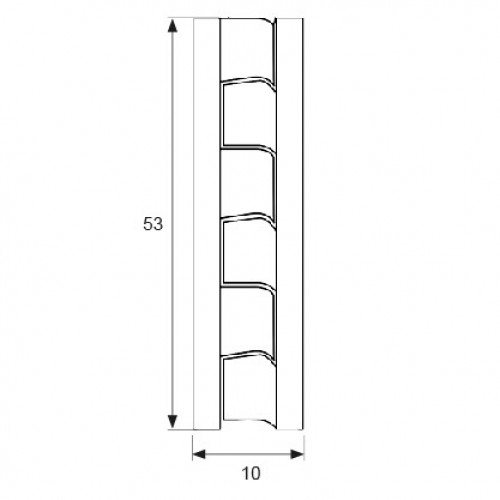 BL BISAGRA SOLAPADA S/REM BS25 53mm CB