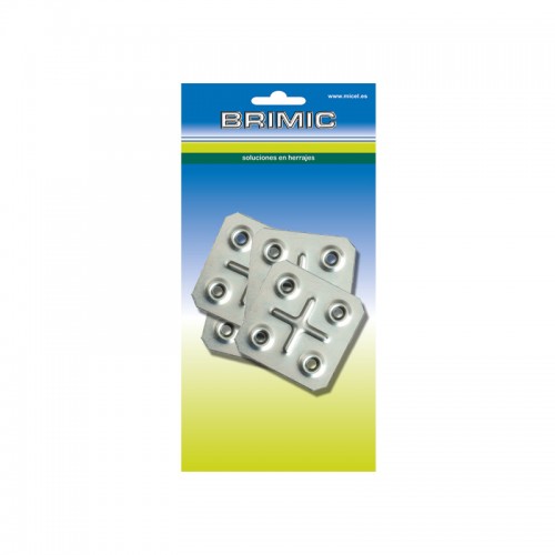 BL PLACA CUADRADA PLC06 45x45mm ZN