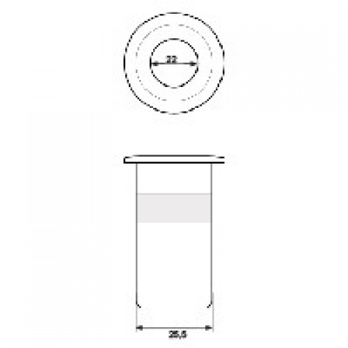 BL DEDAL EMBUTIR DDL01 22mm LT