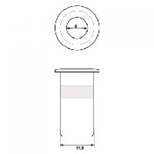 BL DEDAL EMBUTIR DDL01 8mm NI