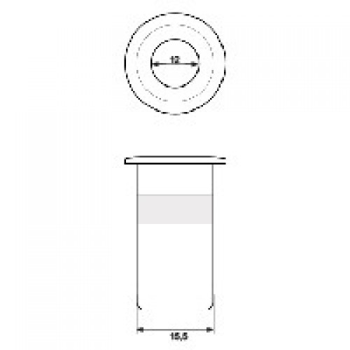 BL DEDAL EMBUTIR DDL01 12mm NI
