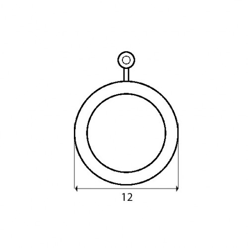 BL ANILLA TUBO CT03 12mm BL