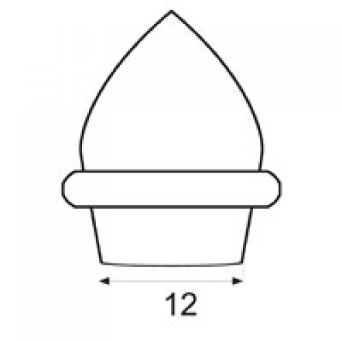 BL REMATE TUBO PIÑA CT02 12mm BL
