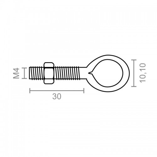 BL HEMBRILLA C/T SOLDADA HM01 M4x30mm ZN