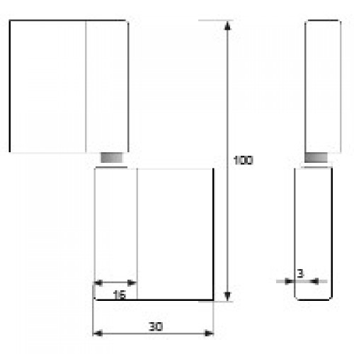 BL PERNIO PALA 696 16x100mm PU