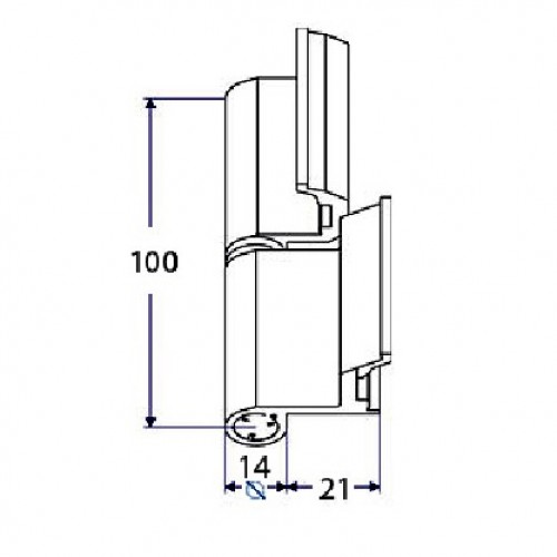 BL BISAGRA EU 6812 IZDA ALUM NE