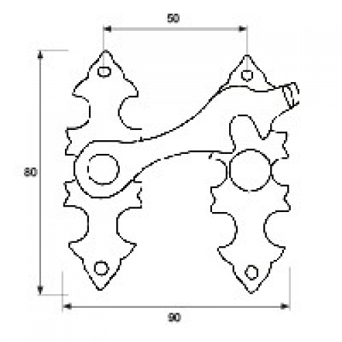 BL ALDABA FORJA ADB04 DCHA 90x80mm NE