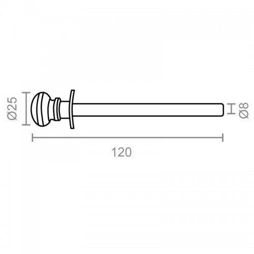 BL SEGURO PERSIANA PR09 120mm BL