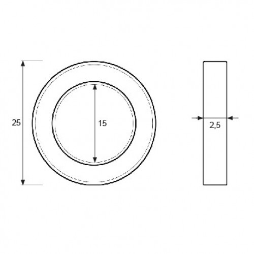 BL OVALILLO OV02 25x15x2,5mm LT