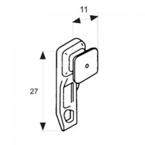 BL CORCHETE GUIA RIEL CT10 BL