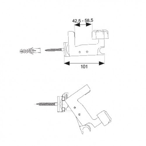 BL RETENEDOR VENTANA CLIP01 NE