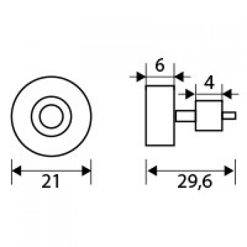 BL RODAMIENTO MAMPARA ART RD06 21mm BL