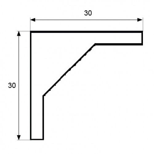 BL ANGULO SUPER AN03 30x30mm ZN
