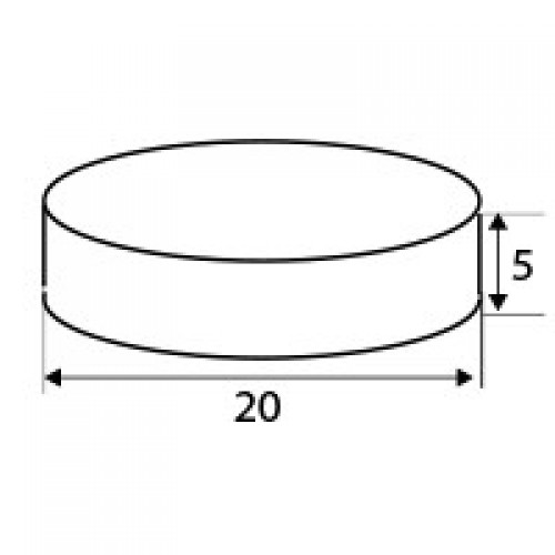 BL NEODIMIO DISCO IM28 20x5mm NI