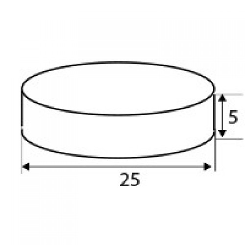 BL FERRITA DISCO IM34 25x5mm NE