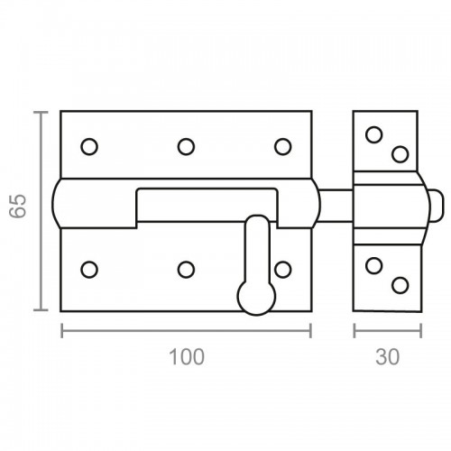 BL PASADOR PORTACANDADO PS12 100mm BC