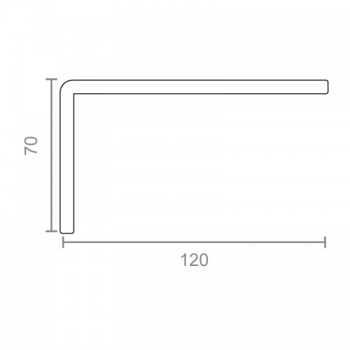 BL SOPORTE RIEL CT04 120x70mm ZN