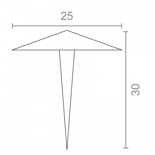 BL CLAVO PIRAMIDE CL03 25x30mm NE