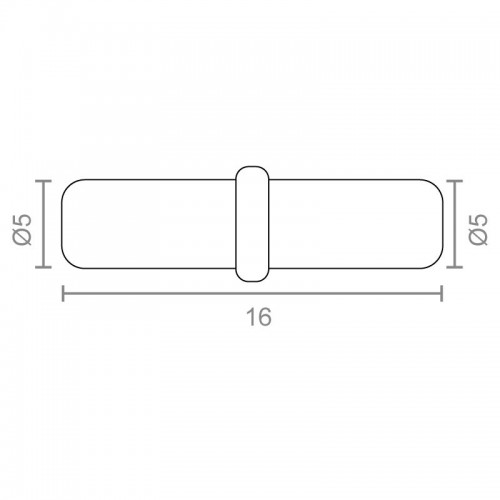 BL PORTAESTANTE CRISTAL PE04 5x16mm ZN