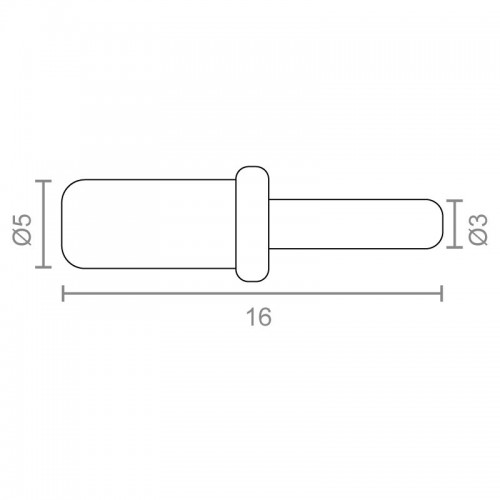BL PORTAESTANTE CRISTAL PE04 3x16mm ZN