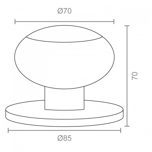 BL POMO PUERTA AROS PP01 70mm NS