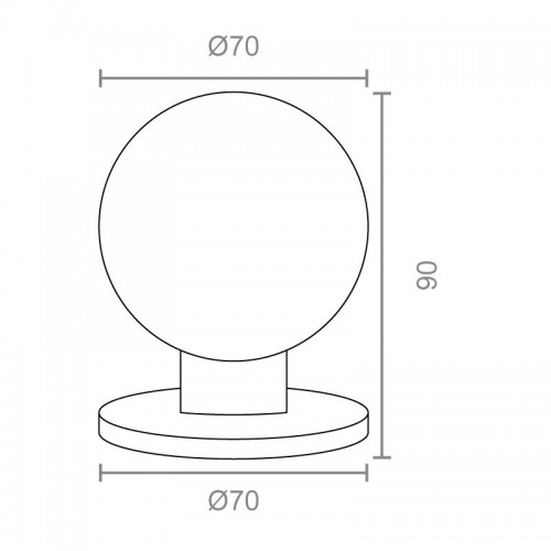 BL POMO PUERTA BOLA PP05 70mm IN
