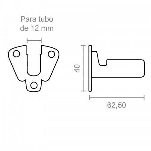 BL SOPORTE LATERAL Nº7 STA20 12mm ZN