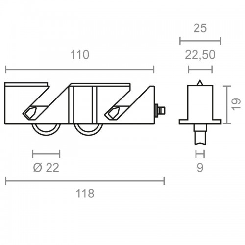 BL RODAMIENTO REGULABLE ALUPROM 18 RD44 ZN