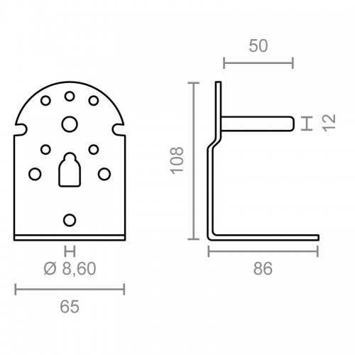 BL JGO SOPORTE EJE TOLDO TLD08 BL