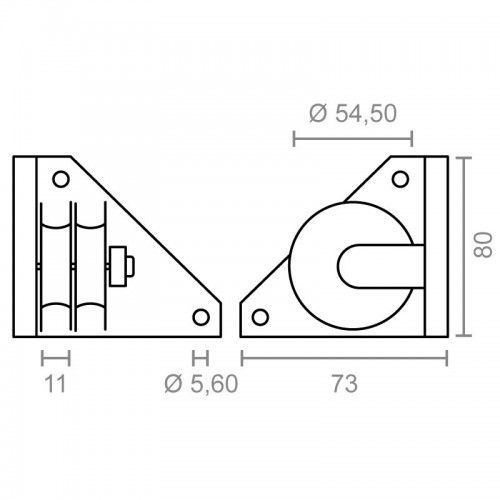 BL POLEA LATERAL PERGOLA TLD20 NE