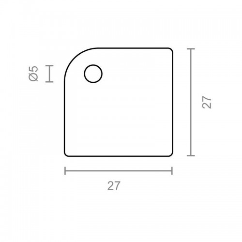 BL CANTONERA ESTUCHE CTN02 27x27mm NI