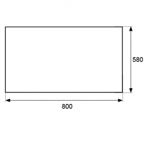 PROTECTOR FONDO FREGADERO PTR01 800x580mm AL