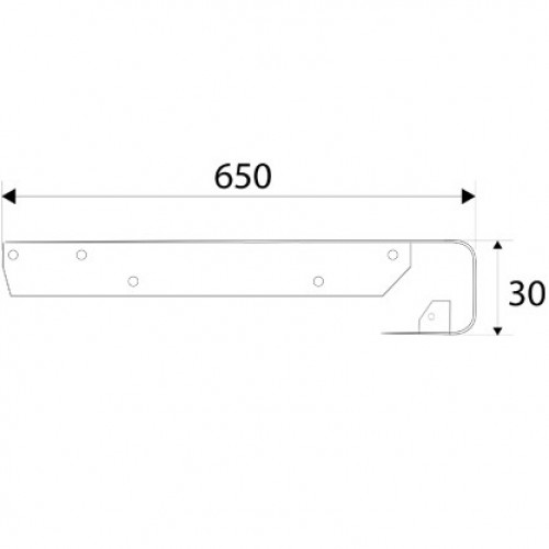 BL UNION ENCIMERA ENC02 650x30mm BL