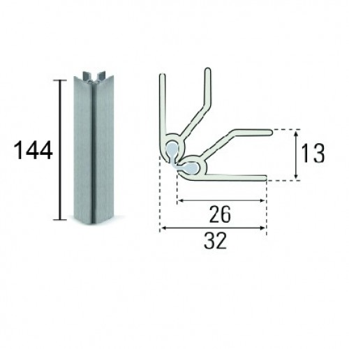 RINCON ZOCALO PVC ZCL03 144mm AL