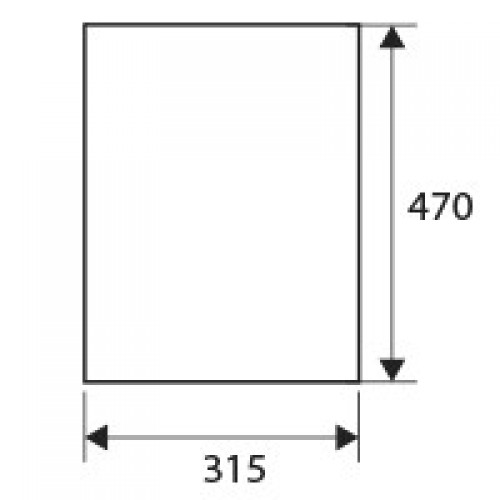 SALVA ENCIMERA CURVA PTR06 470x315mm IN