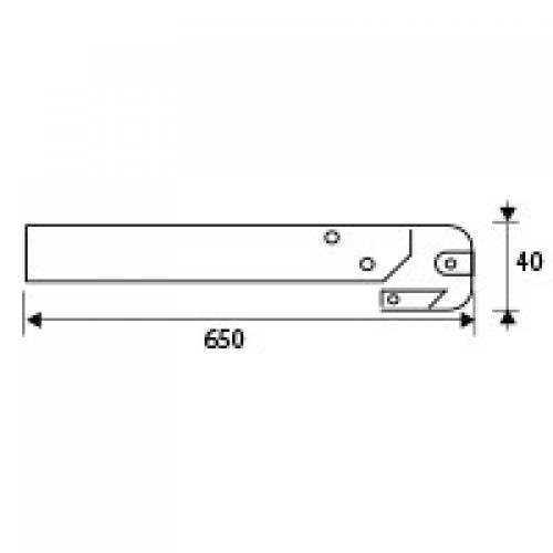 BL UNION ENCIMERA ENC05 650x40mm AL