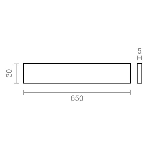 BL TAPA ENCIMERA ENC07 650x30mm AL