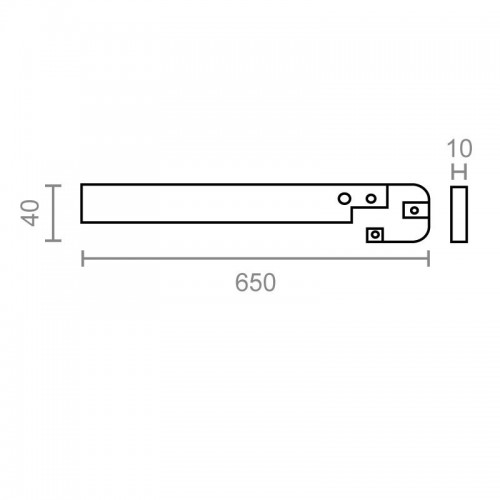 BL UNION ENCIMERA ENC08 650x30mm AL