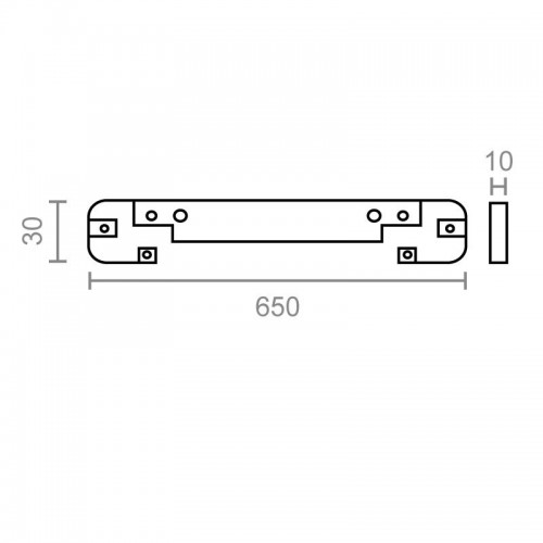 BL EXTENSION ENCIMERA ENC09 650x30mm AL