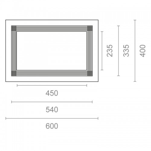 MARCO MICROONDAS MCR01 600x400mm IN