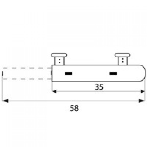 JGO GUIA PORTATECLADO GC14 350mm ZN