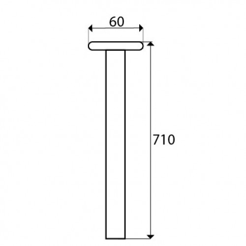 PATA MESA PT06 710x60mm NS