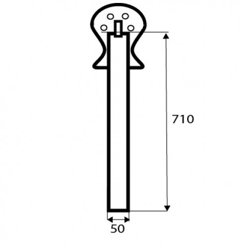 PATA MESA PLEGABLE PT05 710x50mm NS