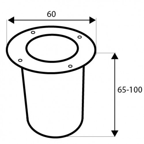 PATA MUEBLE REDONDA PT17 65-100mm NE