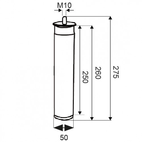 JGO 4 PATAS CANAPE PT26 270x50mm C/R NE