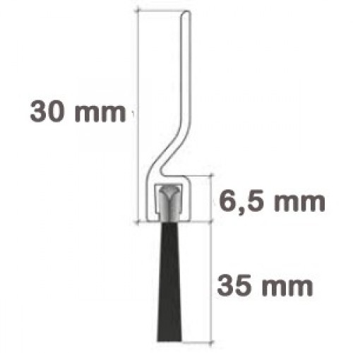 BURLETE GARAJE FLECOS BLT08 3050mm BL